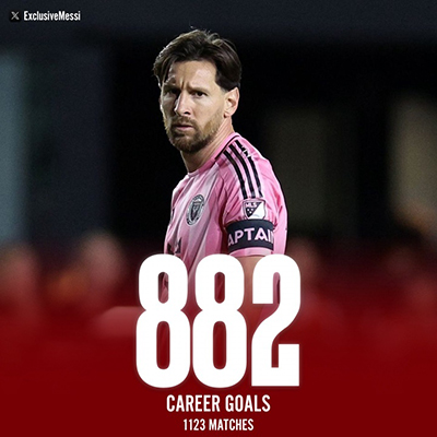 梅西传奇待续!仅差18球9助攻,冲击900球+400助里程碑倒计时