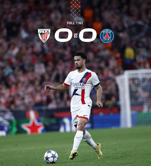 12月11日 欧冠第6轮 毕尔巴鄂竞技vs巴黎圣日耳曼 全场录像及集锦