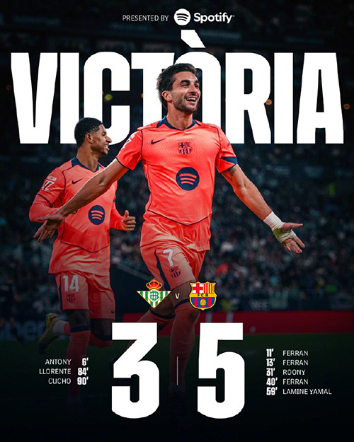 12月07日 西甲第15轮 皇家贝蒂斯vs巴塞罗那 全场录像及集锦