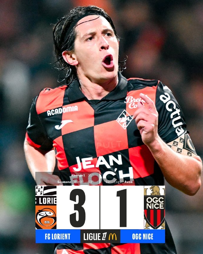 12月01日 法甲第14轮 洛里昂vs尼斯 全场录像及集锦