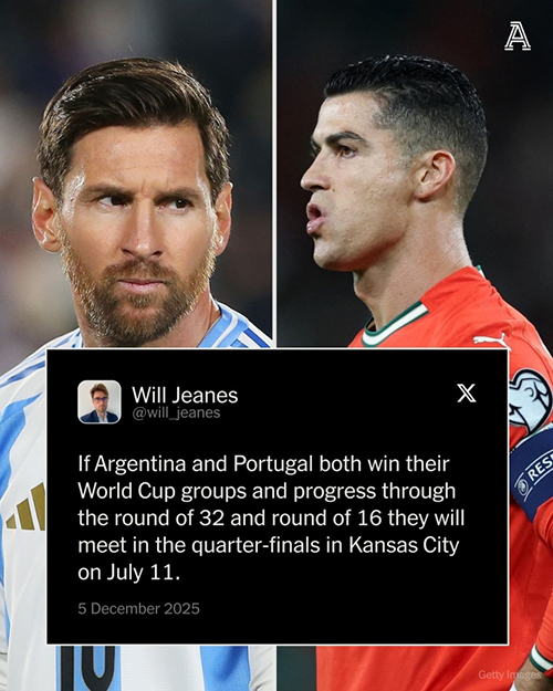 阿根廷葡萄牙若小组头名出线,<a href=/qiuxingxilie/zuqiuxilie/119.html target=_blank class=infotextkey>梅西</a>C罗1/4决赛将提前相遇