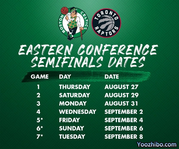 <a href=/lanqiuxilie/celtics/ target=_blank class=infotextkey>凯尔特人</a>vs<a href=/lanqiuxilie/raptors/ target=_blank class=infotextkey>猛龙</a>次轮对阵表出炉