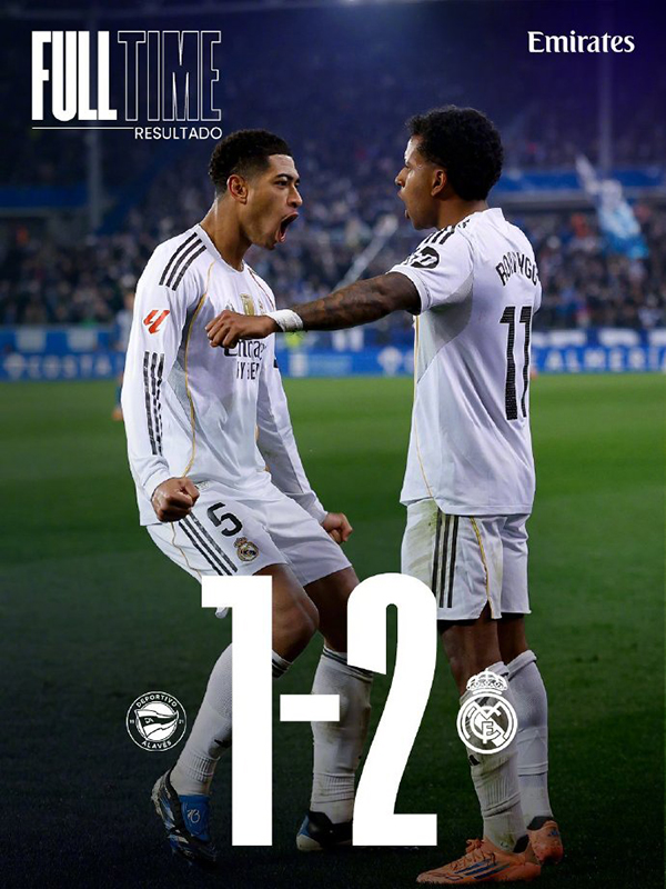 12月15日 西甲第16轮 阿拉维斯vs皇家马德里 全场录像及集锦