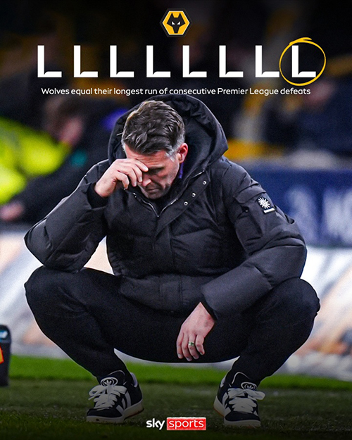 狼队“死亡赛程”来了：17轮仅2分垫底，下周两碰<a href=/zuqiuxilie/manlian/ target=_blank class=infotextkey>曼联</a>+再踢枪手<a href=/zuqiuxilie/liverpool/ target=_blank class=infotextkey>利物浦</a>