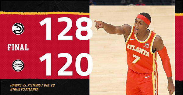 <a href=/lanqiuxilie/hawks/ target=_blank class=infotextkey>老鹰</a>128-120战胜<a href=/lanqiuxilie/pistons/ target=_blank class=infotextkey>活塞</a>